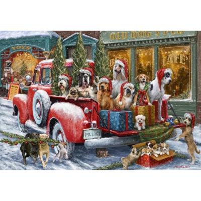 Dogs on Truck 1000 stukjes
