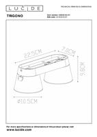 Lucide TRIGONO - Plafondspot - 2xGU10 - Wit - thumbnail