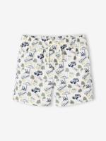 Bedrukte jongenszwemshort beige, bedrukt - thumbnail