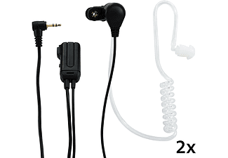 Alecto FRH-10 DUO hoofdtelefoon/headset In-ear Bosbes, Transparant