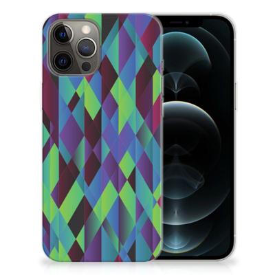 iPhone 12 Pro Max | TPU Hoesje | Abstract Green Blue