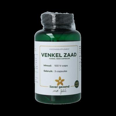 Liever Gezond Venkel zaad capsules fennel seed 100 Vegetarische capsules