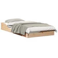 Bedframe Bruin 90 x 190 cm Massief grenenhout - thumbnail