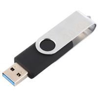8GB Twister USB 3 0 Flash Disk USB Flash Drive (zwart) - thumbnail
