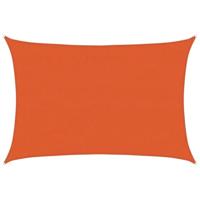 VidaXL Zonnezeil 160 g/m² 4x6 m hdpe oranje - thumbnail