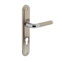 Deurkruk Agatha op schild PC 72 mm chroom - thumbnail