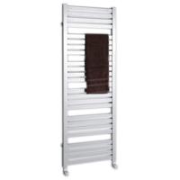 Handdoekradiator Sapho Nevel Recht 55.5x77.3 cm 324W Zilver - thumbnail