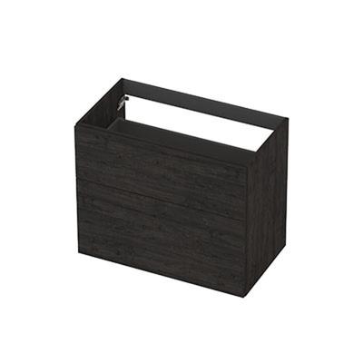 INK - Onderkast 2L A-sym Decor Tbv Grepen - 800x450x650 Mm - Houtskool Eiken