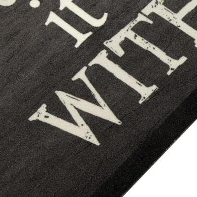 VidaXL Keukenmat wasbaar kopjeprint 60x180 cm fluweel zwart VidaXL Keukenmat wasbaar kopjeprint 60x180 cm fluweel zwart