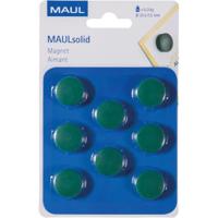 MAUL magneet Solid, 20 mm, trekkracht 300 gr, blister van 8 stuks, groen - thumbnail