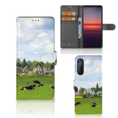 Sony Xperia 5II | Telefoonhoesje | Met pasjeshouder | Koeien Sony Xperia 5II | Telefoonhoesje | Met pasjeshouder | Koeien