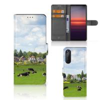 Sony Xperia 5II | Telefoonhoesje | Met pasjeshouder | Koeien - thumbnail