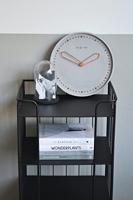 NeXtime NE-3197GS Wandklok Dia. 35 Cm, Polyresin, Grijs - thumbnail