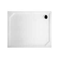 Douchebak Gegoten Marmer Sapho Sara 90x75x3.5 cm Rechthoek Wit - thumbnail
