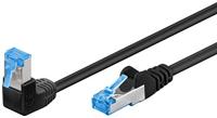 goobay Patchkabel Cat.6a S/FTP (PiMF), 1x 90° - thumbnail