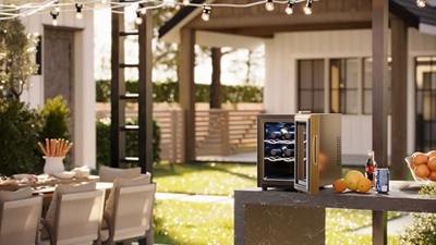 Tristar Flessenkoeler Energielabel: E (A - G) 17 l Staand apparaat Zwart