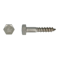 pgb-Europe PGB-FASTENERS | Houtdraadbout DIN 571 Ø 8,00x40 A2 | 100 st - 000571A00008000403 - thumbnail