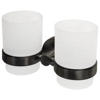 Haceka Kosmos Dubbele Bekerhouder - glas - gunmetal 1208734 - thumbnail