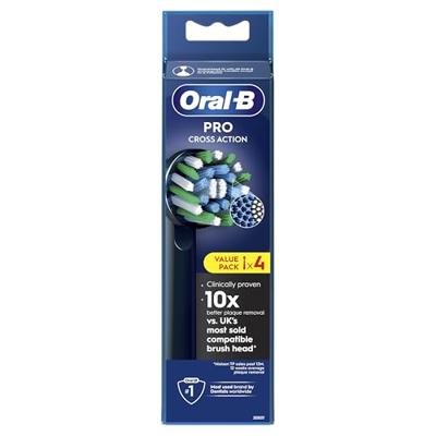 Oral B Opzetborstel action black 4 Stuks