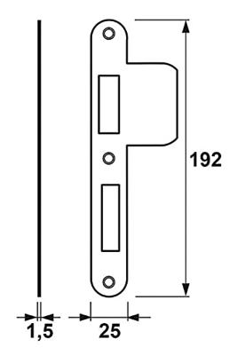 SLUITPLAAT ROND 7425258172EL