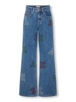 Kids ONLY winter jeansbroek meisjes - blauw - KogJuicy - wide leg fit - thumbnail