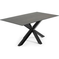 Kave Home Eettafel 'Argo' Iron Moss Keramiek, 180 x 100cm, kleur Zwart - thumbnail