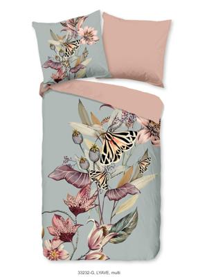 Good Morning Dekbedovertrek "bloemen en vlinders" - Multi - (155x220 cm) - Katoen Good Morning Dekbedovertrek "bloemen en vlinders" - Multi - (155x220 cm) - Katoen