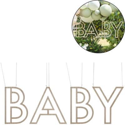 Ginger Ray hangdecoratie baby 38 cm | 10 stuks