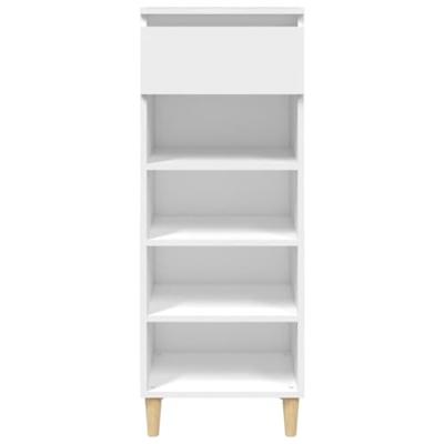 VidaXL Schoenenkast 40x36x105 cm bewerkt hout wit VidaXL Schoenenkast 40x36x105 cm bewerkt hout wit