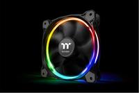 Thermaltake Riing 12 RGB Sync 3 Pack PC-ventilator Zwart, RGB (b x h x d) 120 x 120 x 25 mm Incl. LED-verlichting - thumbnail