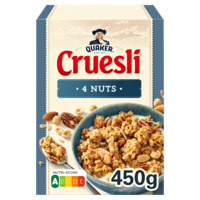 Quaker Cruesli 4 Noten Ontbijtgranen 450 gr bij Jumbo - thumbnail