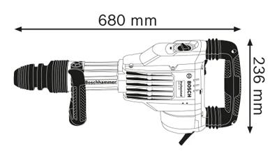 Bosch Professional GSH 11 VC Breekhamer SDS MAX 23J - 0611336000 - thumbnail