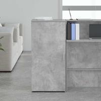 Opbergkast 50x45x103,5 cm bewerkt hout betongrijs - thumbnail