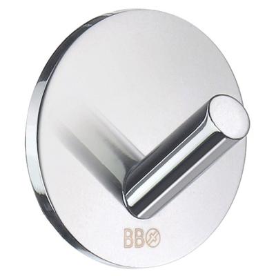 Haak Smedbo Xtra Design Mini 4 Stuks Rond Zelfklevend Chroom Smedbo