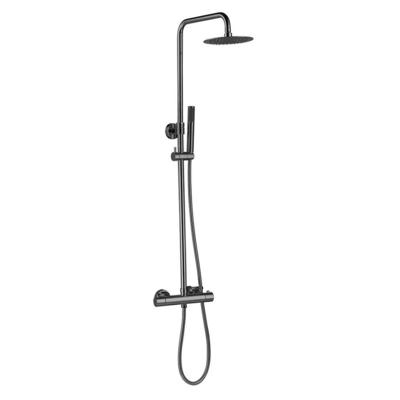 Regendoucheset Opbouw Best Design Moya Thermostaatkraan Ø 20 cm Gunmetal Regendoucheset Opbouw Best Design Moya Thermostaatkraan Ø 20 cm Gunmetal