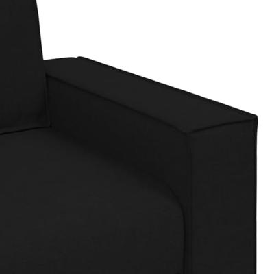 2-zitsbank Zwart 160x78x84 cm Stof