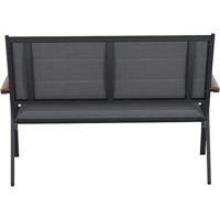 Siena Garden N40082 Tuinbank Aluminium, Teakhout Antraciet (mat), Grijs, Natuur - thumbnail