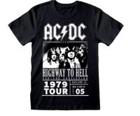 AC/DC T-Shirt Highway To Hell 1979 Tour Black Size L - thumbnail