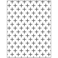 Creativ Company Embossing folder , kruizen, afm 11x14 cm, dikte 2 mm, 1 stuk - thumbnail