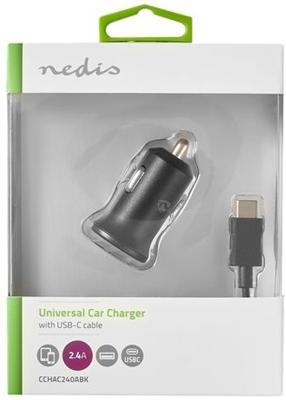 Nedis CCHAC240ABK oplader voor mobiele apparatuur Zwart Auto