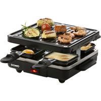 DOMO Just us DO9147G Gourmetstel Grillfunctie, Anti-aanbaklaag, Controlelampje, 4 pannen Zwart - thumbnail