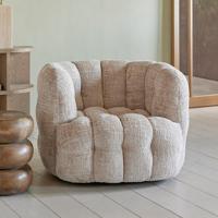 Rivièra Maison Draaifauteuil 'Arosa' Chenille, kleur Naturel - thumbnail