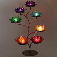 Chakra Lotus Display Metaal - thumbnail