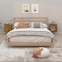 Nachtkastjes 2 st wandgemonteerd 50x30x47 cm gerookt eikenkleur - thumbnail