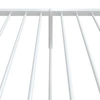 Bedframe met hoofd- en voeteneinde metaal wit 80x200 cm - thumbnail