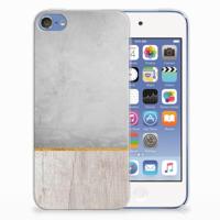 Apple iPod Touch 5 | 6 | Bumper Hoesje | Wood Concrete - thumbnail
