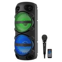 Idance Typhoon200 Party Speaker – Draagbare Bluetooth Speaker Met Discolicht – 200 Watt – Met Microfoon - thumbnail