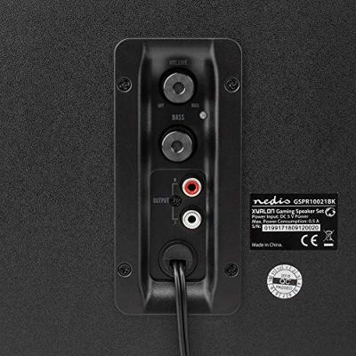 Nedis GSPR10021BK Gaming-luidsprekers 2.1 Over Usb Gevoed 3,5 Mm Jack Rms 11w