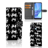 OPPO A53 | OPPO A53s | Telefoonhoesje | Met pasjeshouder | Koetjes - thumbnail