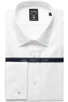 van Laack Meisterwerk Slim Fit Overhemd wit, Effen - thumbnail
